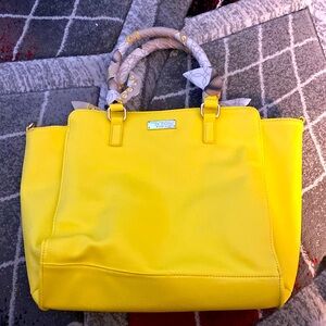 NWOT BCBG large yellow tote